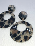 Small wild & sexy leopard hoops